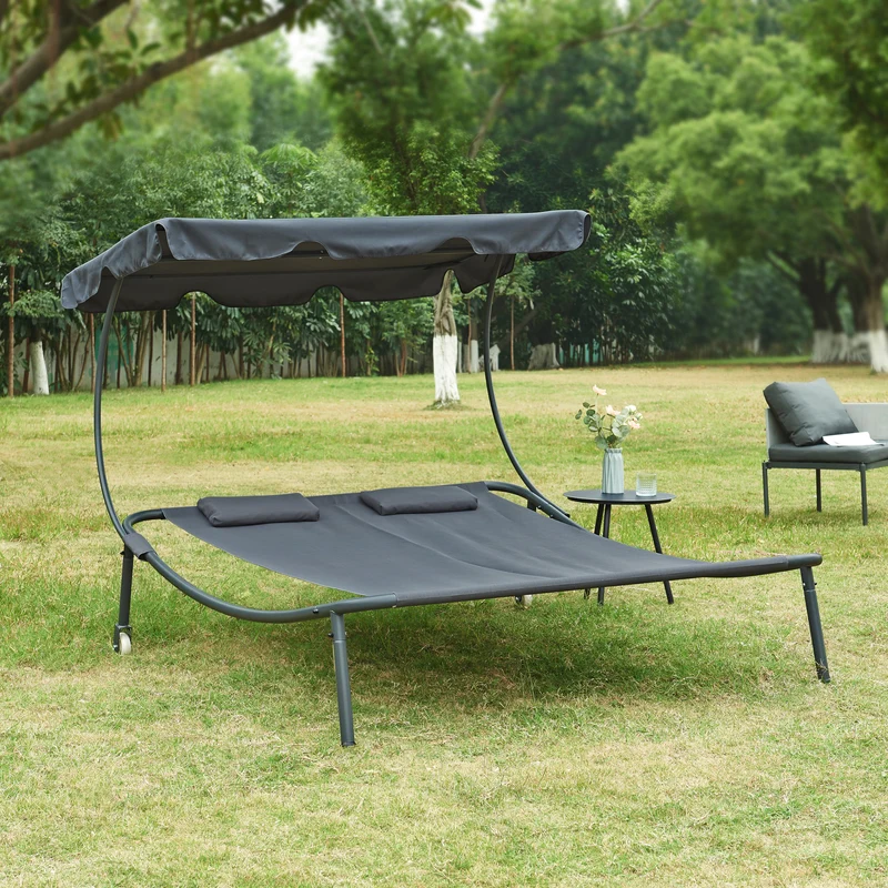 Dubbel solsäng Avigliano 200x173x146 cm stål [casa.pro] välj modell