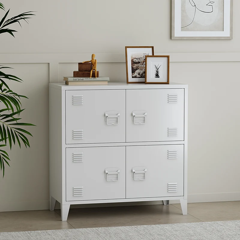 Kontorsskåp Hamina 80x40x82 cm i olika färger [en.casa]
