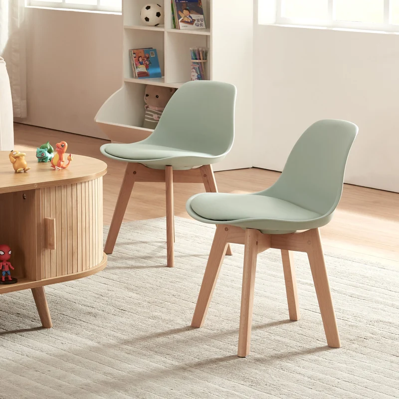 Barnstol Elvdal 2-pack vadderad [en.casa]