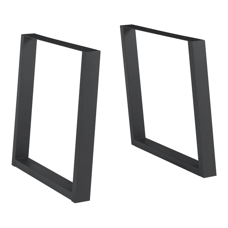 Bordställ 2-pack Lülsfeld Svart [en.casa]