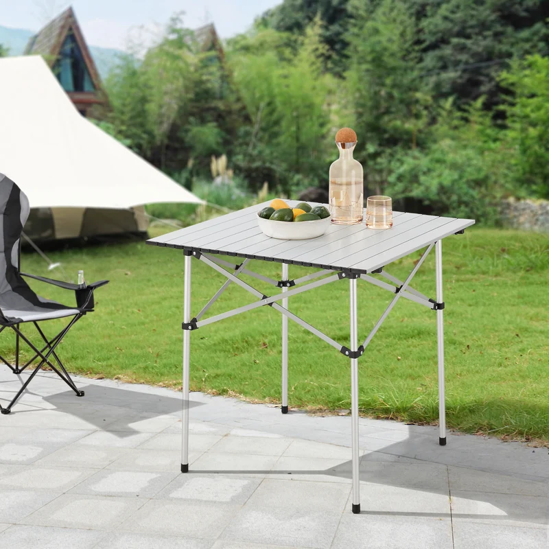 Campingbord Castilenti hopfällbar svart [en.casa]