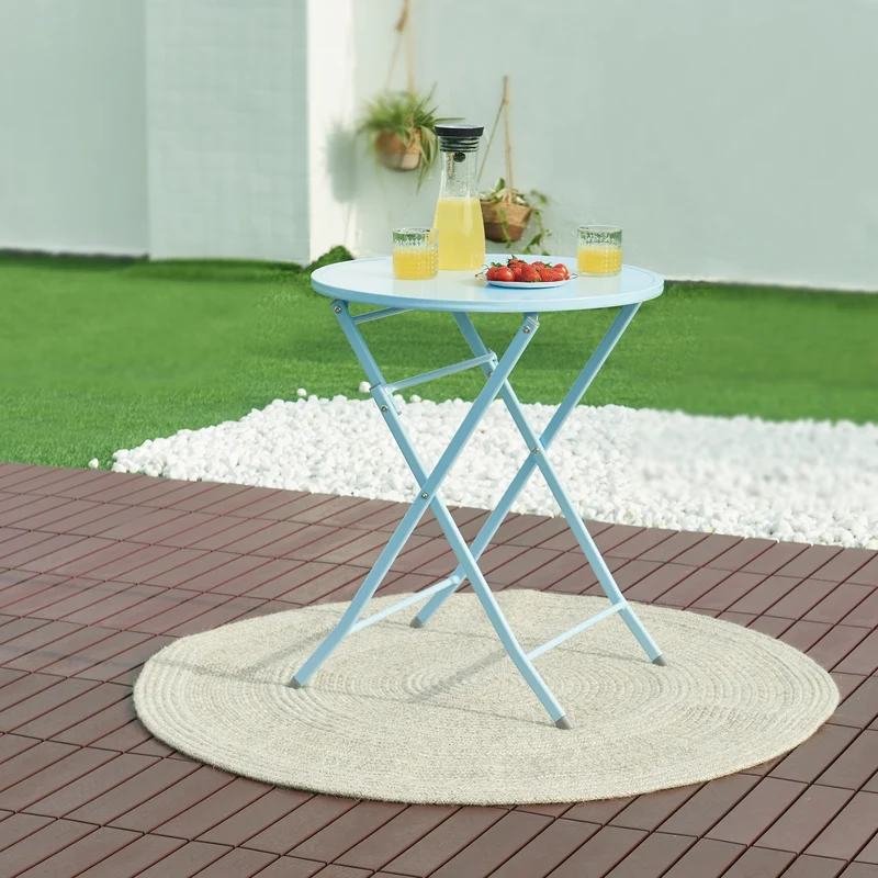 Klappbord Sande stål [en.casa]