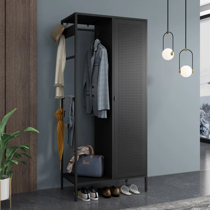 Garderob Puumala 180x80x45 cm metall [en.casa]