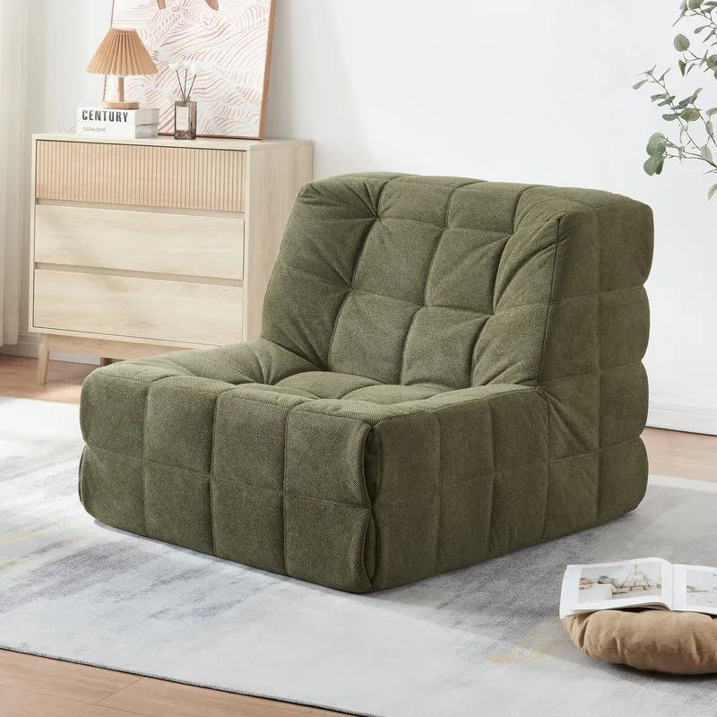 Golvpall Koskyvn 75x90x100 cm textil [en.casa]
