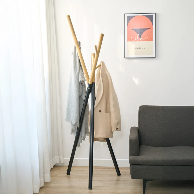 Garderobsställ Laerdal 172x49x49 cm stål [en.casa]