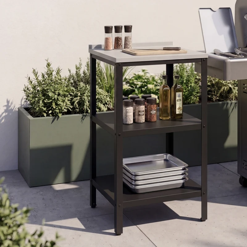 Utomhus fristående hylla Bolognano 92x50x50 cm [casa.pro]