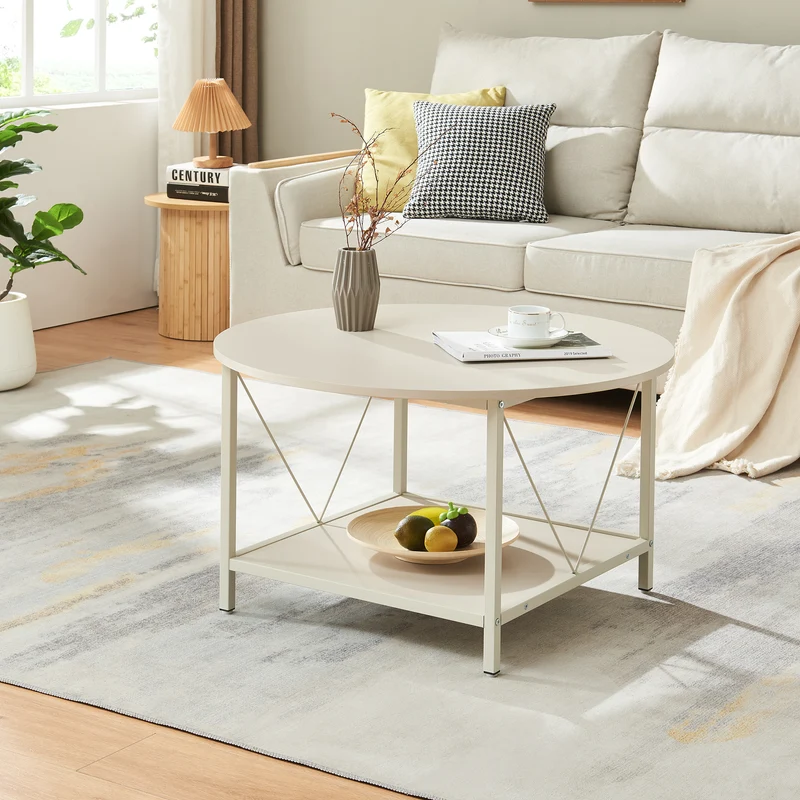 Soffbord Filem Ø80x46 cm [en.casa]