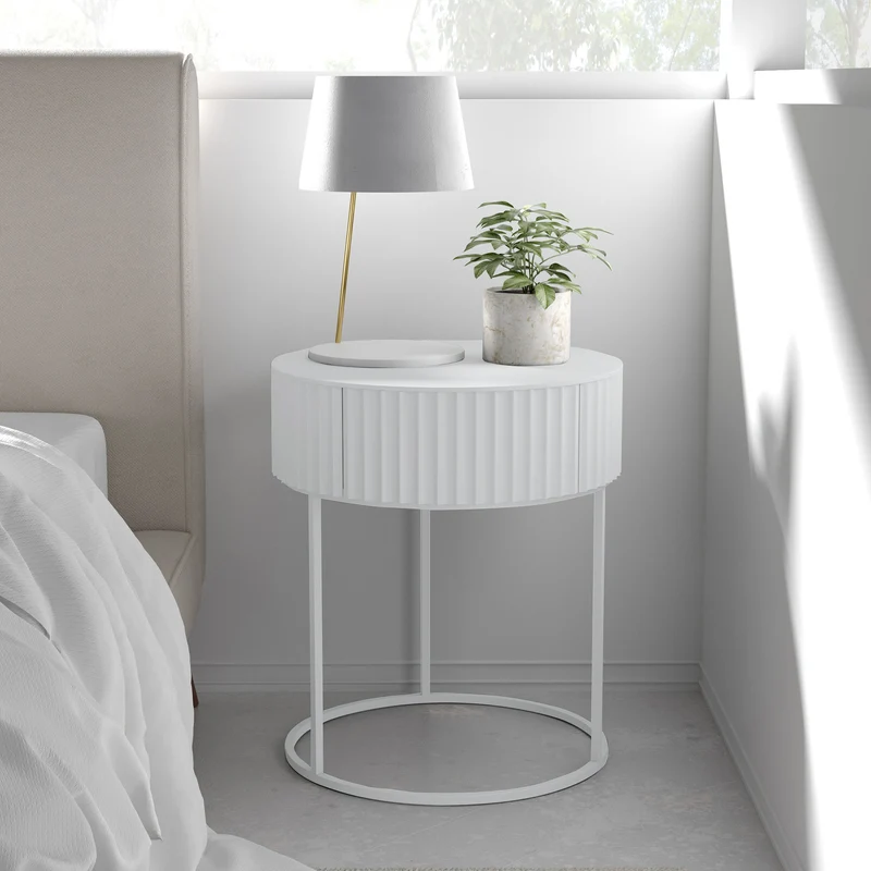 Sidobord Rill med låda [en.casa]