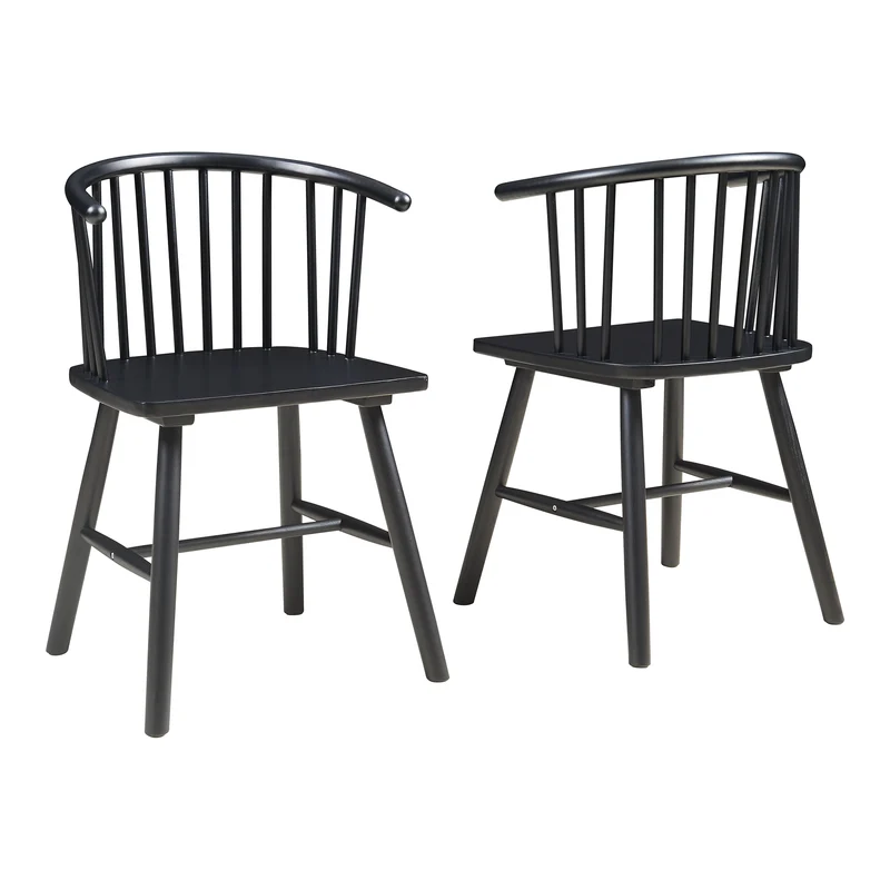 Matgruppsstol Stami 2-pack trä [en.casa]