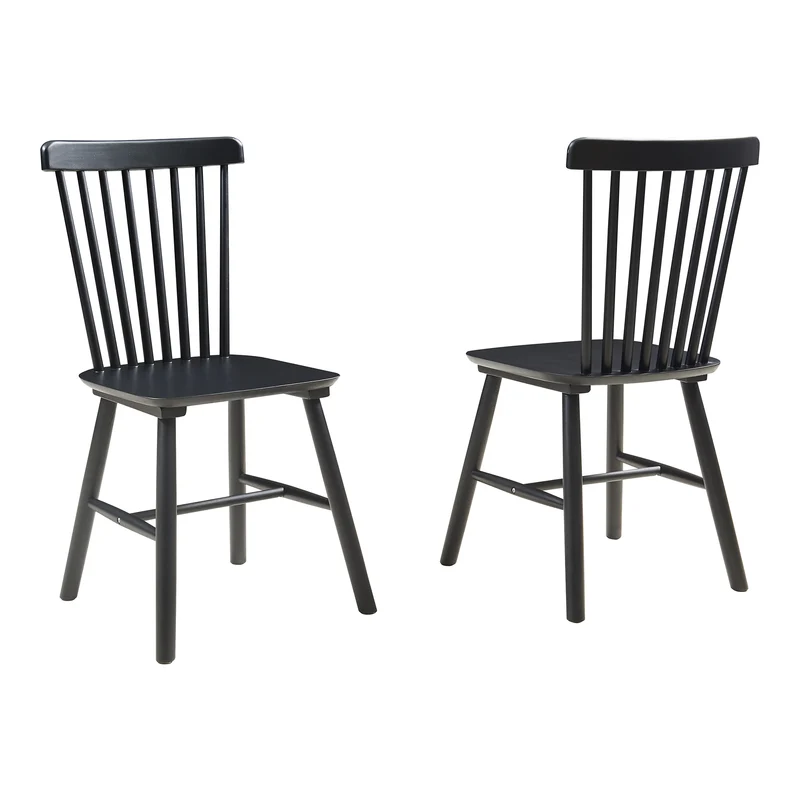 Matstol Karmoy 2-pack Trä [en.casa]