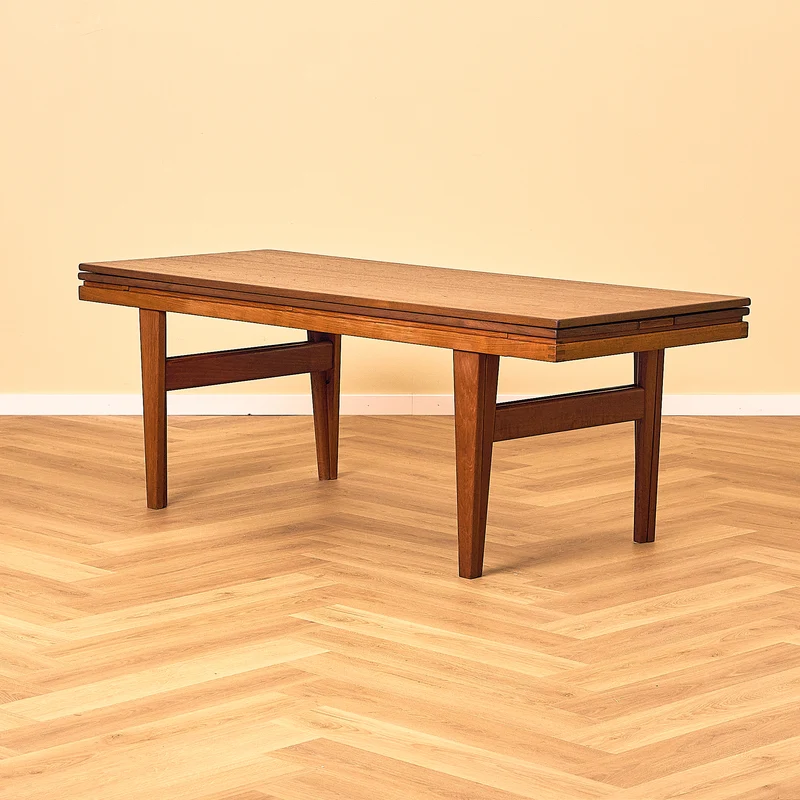 Vintage Teak Coffee / Dining Table by Trioh, Denmark 1960s