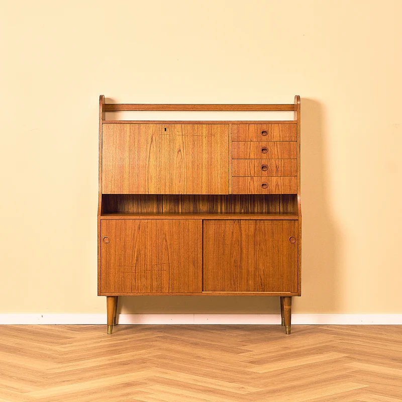 Swedish bookshelf in teak