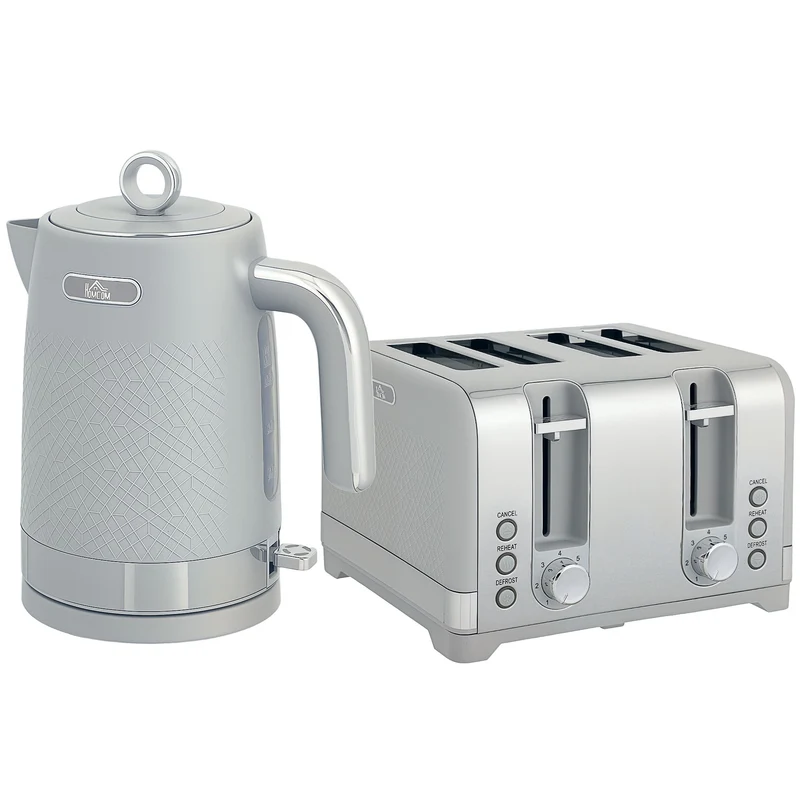 Rychlovarná konvice a toustovač, 1,7 l 2200 W rychlý var, toustovač na 4 plátky