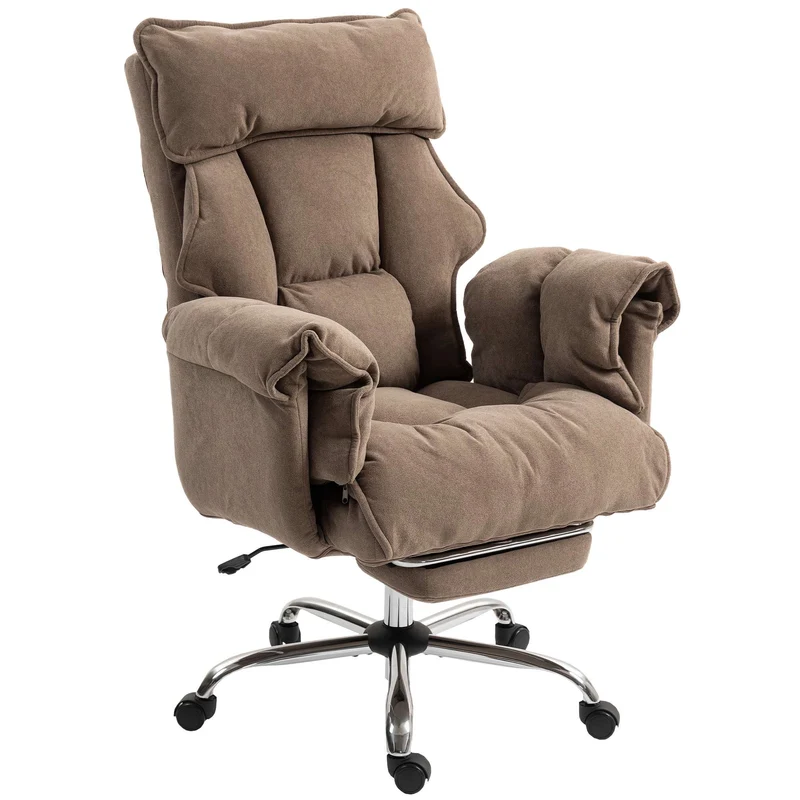 Ergonomická kancelářská židle s naklápěcím opěradlem a podnožkou