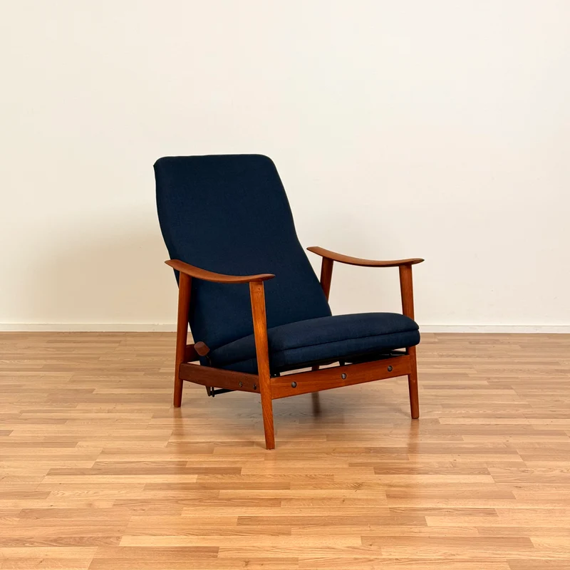 Norsk fåtölj i massiv teak av Stokke Møbelfabrikk