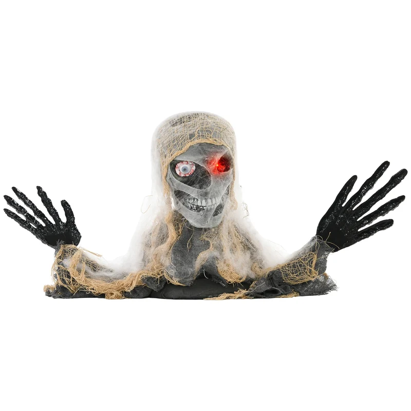 Animovaná halloweenská mumie se svítícíma očima, 55x18x35 cm