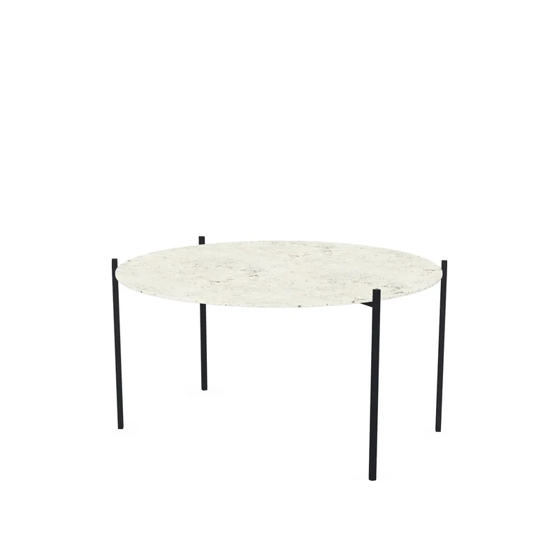 Coffee Table Leo – Black Frame – Sabbia