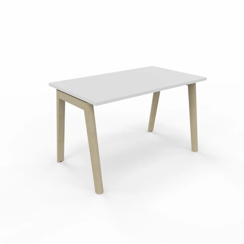 Wood skrivbord med träben