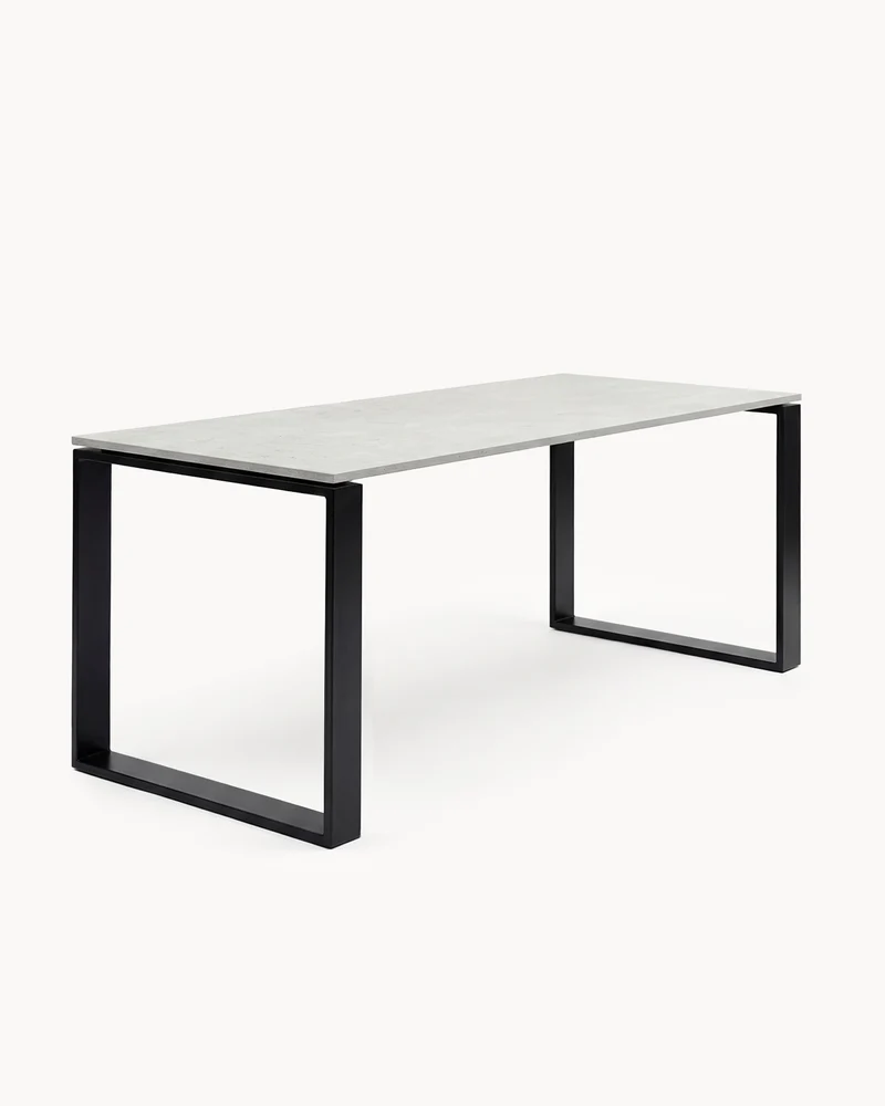 Garden Dining Table Diana – Black Frame – Sabbia Dekton