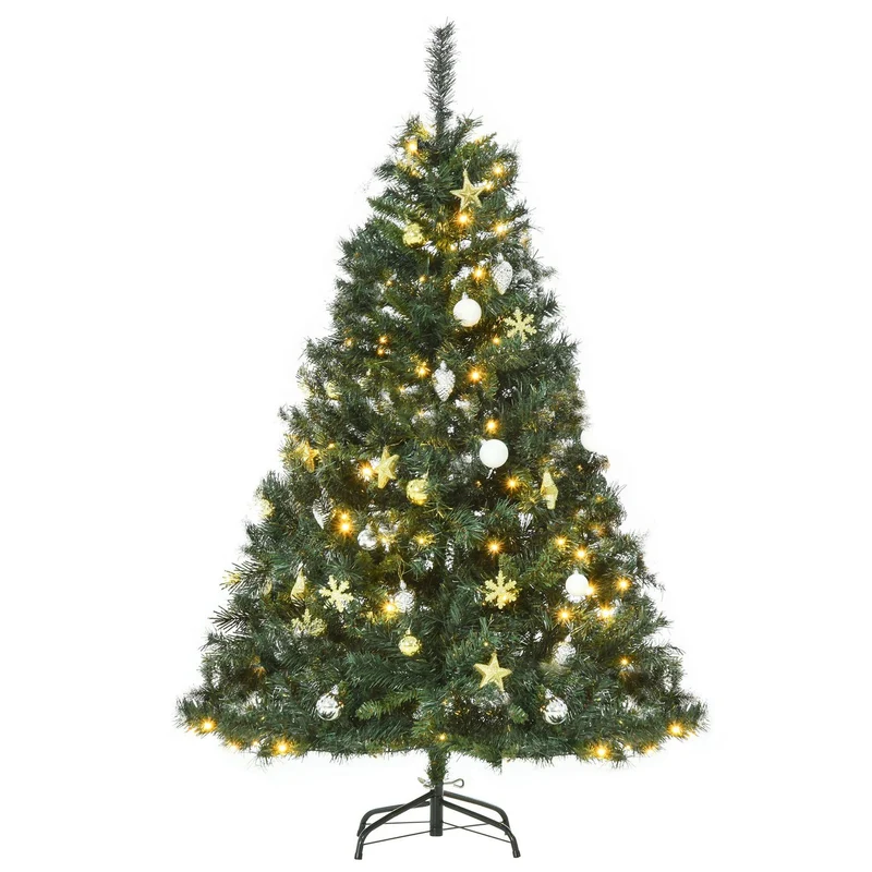 Vánoční stromek se 120 LED světly, 511 větvemi, 95x150 cm