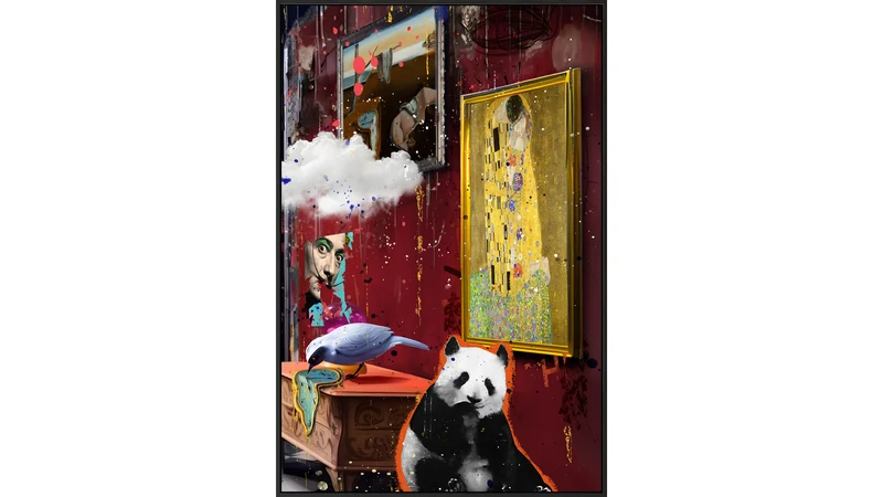 Tavla X-Panda 80x120, highgloss, canvas