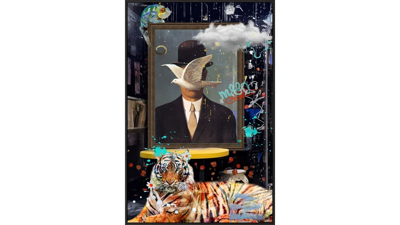 Tavla X-pigeon 80x120 highgloss, canvas