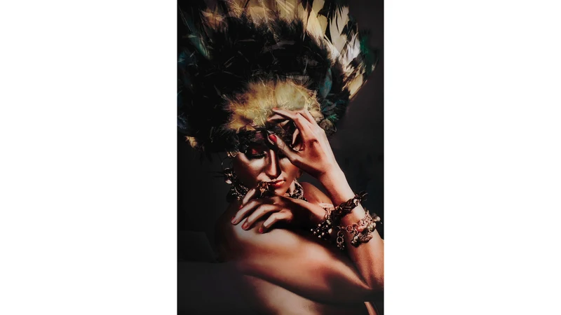 Tavla Indian Gold, 80x120, glas