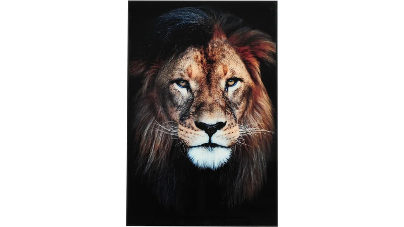 Tavla Lion 60x90 glas