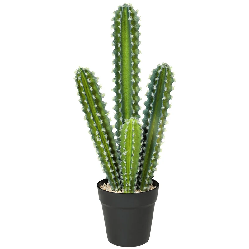 Umělý kaktus v květináči – 53 cm, bezúdržbový