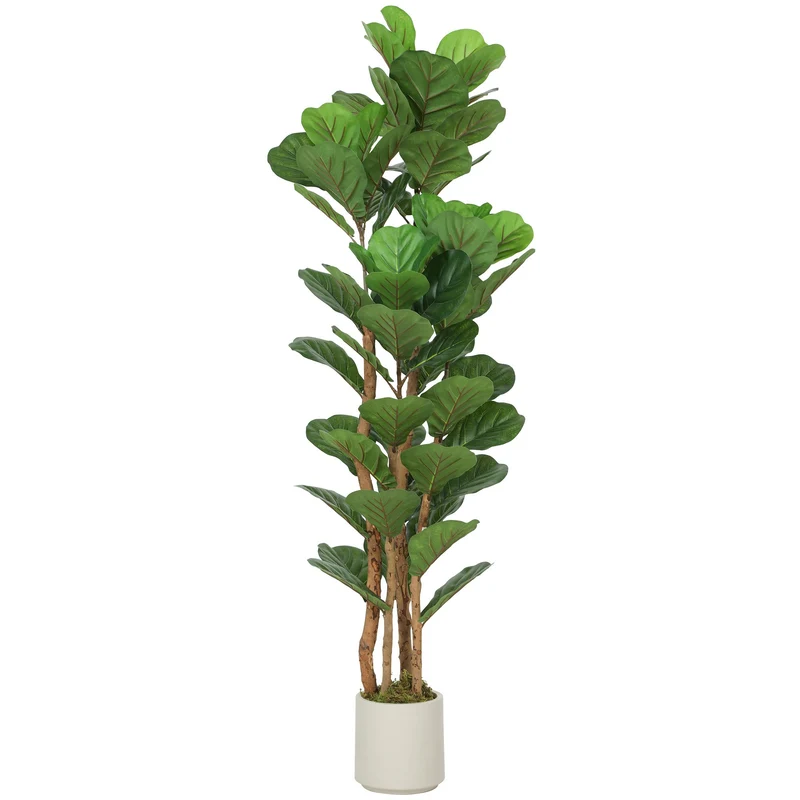 Umělý fíkus s houslovými listy, 71 listů, výška 150 cm