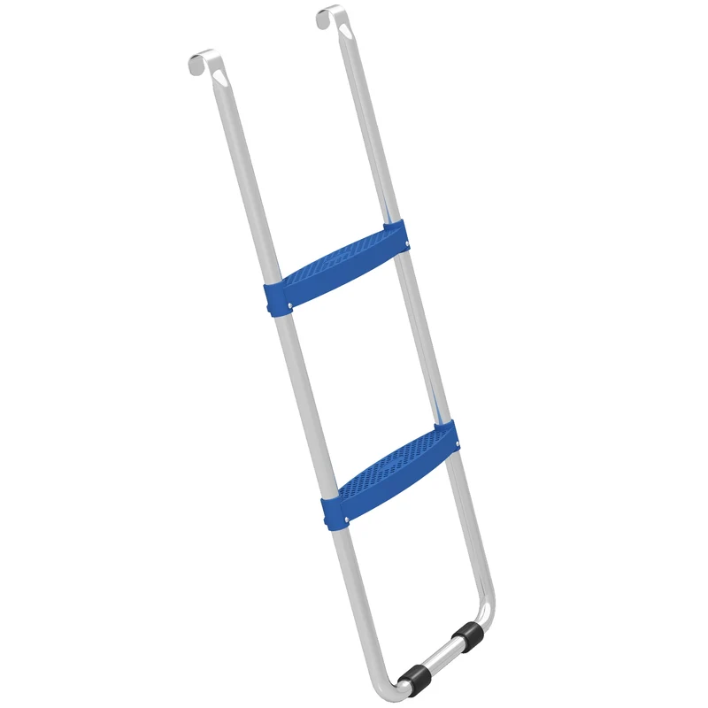 Žebřík k trampolíně, 2 schůdky, nosnost 150 kg, modrý