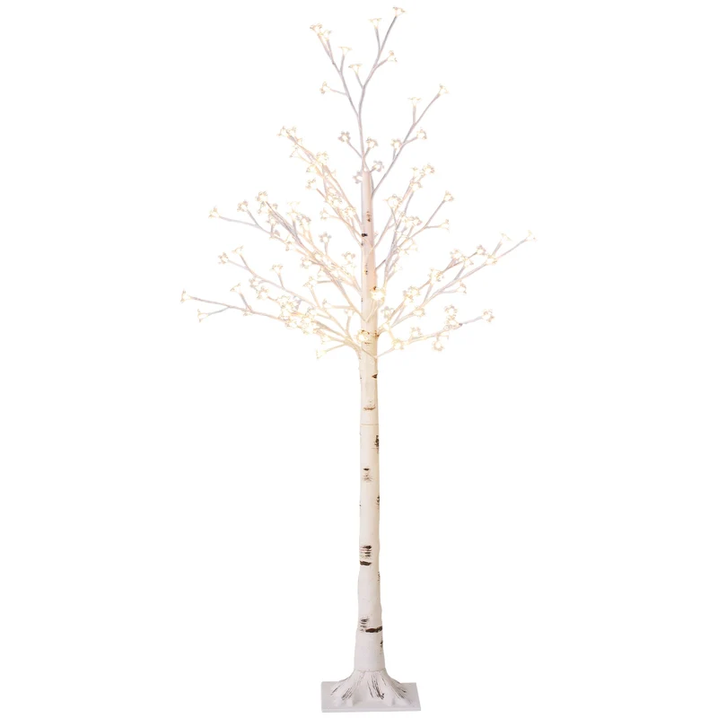 LED světelný strom, 150 cm, teplá bílá, pro interiér i exteriér