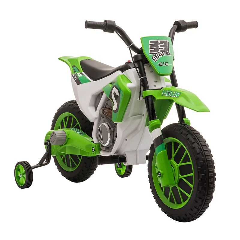 Dětská elektrická motorka 12V s tréninkovými kolečky