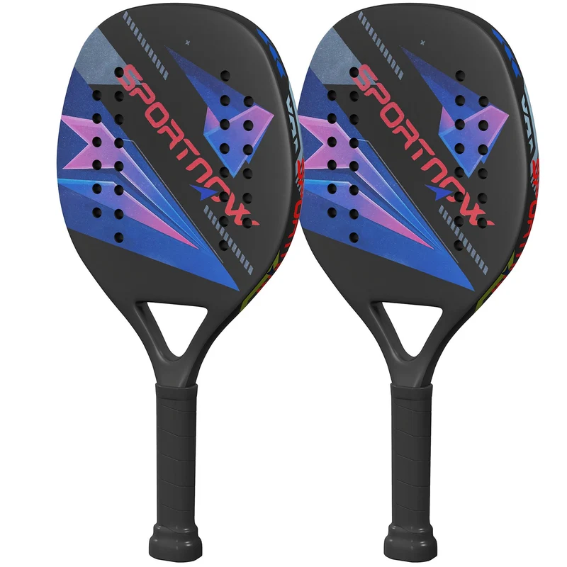 Sada pálek na pickleball, karbonová vlákna, protiskluzová rukojeť, taška v balení
