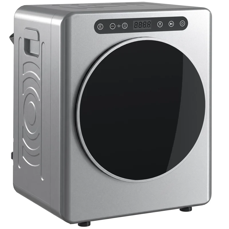Odvětrávaná sušička prádla 5 kg, 1000 W, kompaktní, stříbrná