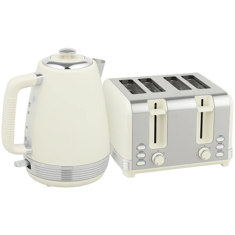 Rychlovarná konvice a toustovač, 1,7 l, 2200 W, 4 sloty, 7 stupňů opékání