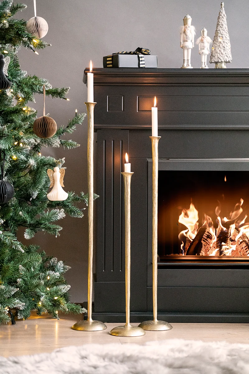 Golvljusstakar Grand Gallery Guld set/3