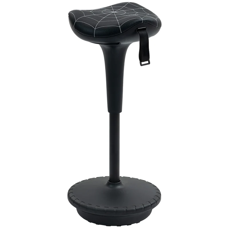 Ergonomická opěrka ve stoje s nastavitelnou výškou, černá