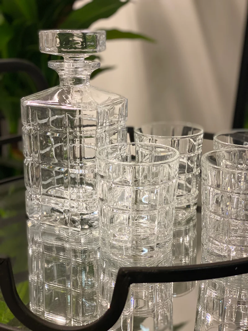 Karaff + 6 Glas