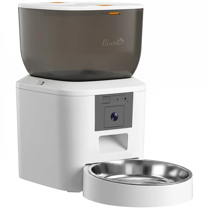 Automatické krmítko pro kočky s kamerou, 4L, 2.4GHz WiFi, ovládání aplikací