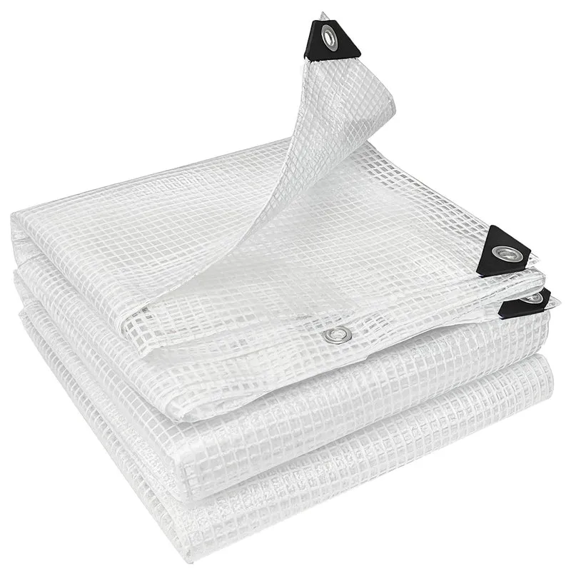 Vodotěsná plachta 4x6m, 140g/m², UV stabilizovaná, s kovovými oky