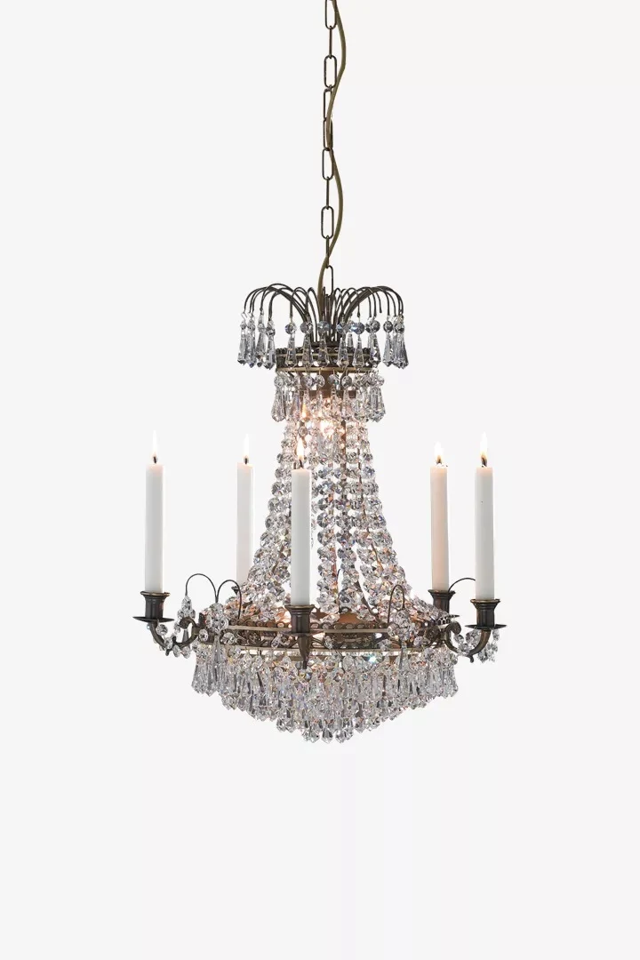 Läckö Kristallkrona 6L Antique/Brilliant