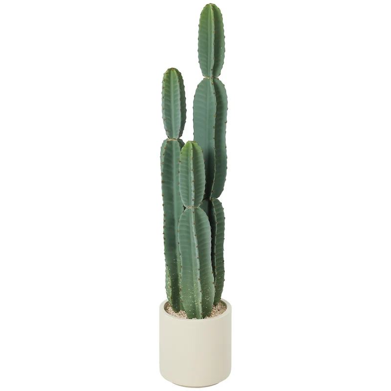 Umělý kaktus v květináči, výška 111 cm, zelený