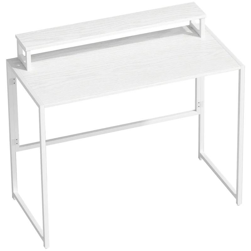 Skládací počítačový stůl se stojanem na monitor, 100 x 48 cm