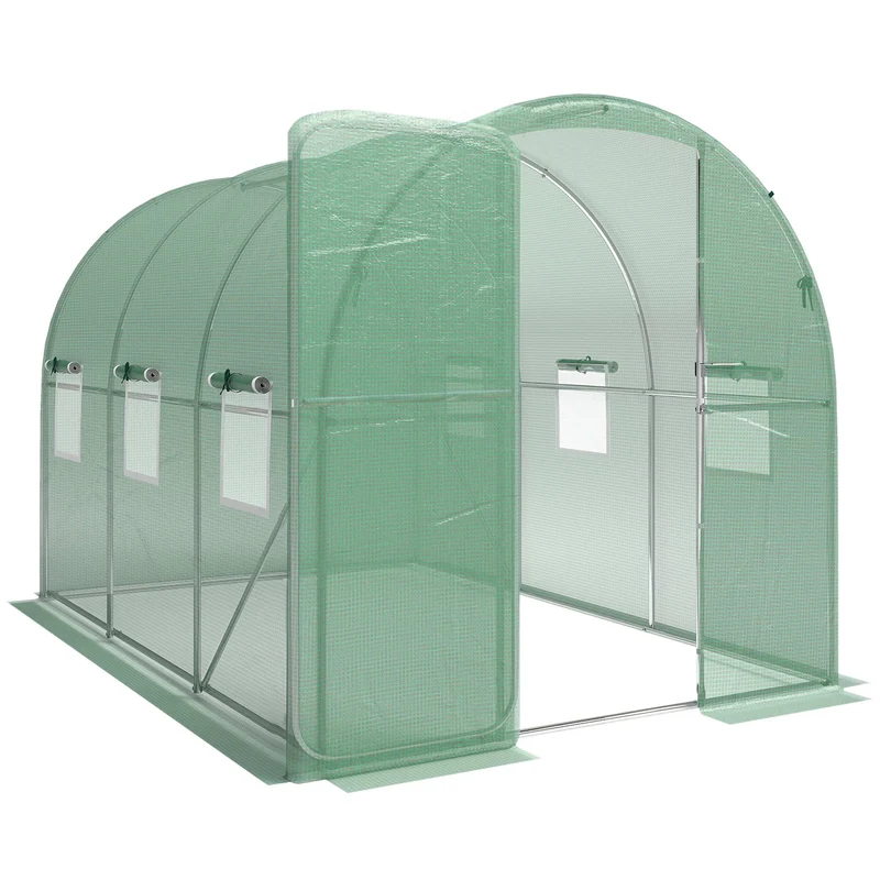 Skleník ve tvaru polytunelu, 2x3m, PE potah, ocelový rám
