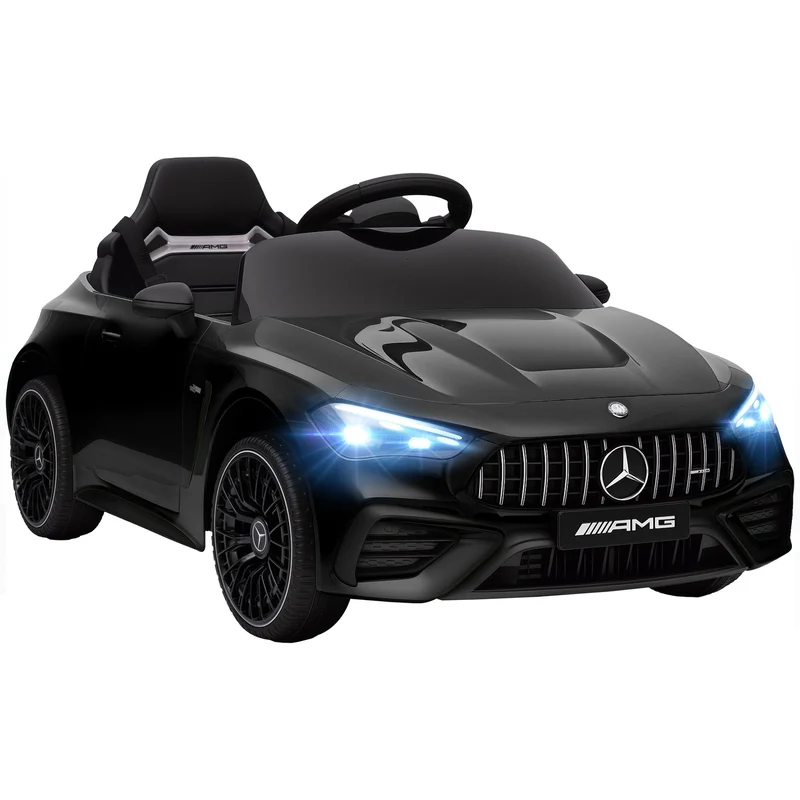 Elektrické auto pro děti, design Mercedes, 12V, dálkové ovládání, černé