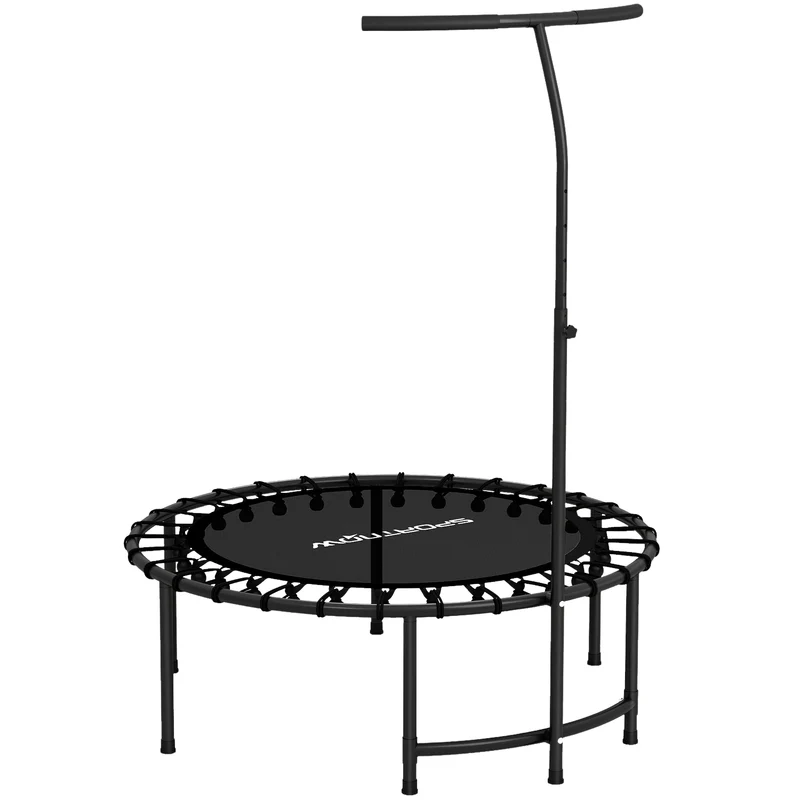 Odrazová trampolína, nastavitelná rukojeť, černá