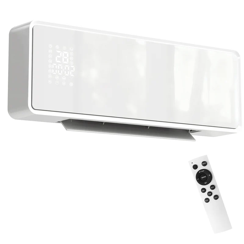 Nástěnný keramický ohřívač 2000W, termostat, časovač