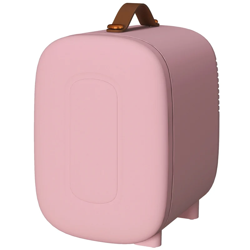 Mini kosmetická chladnička – 4 l, růžová, na kosmetiku a make-up