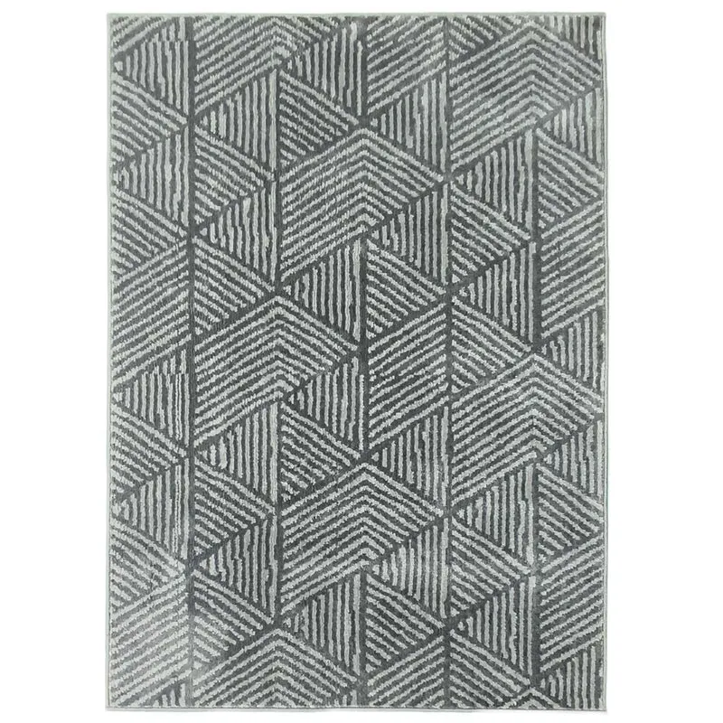 Tmavě šedý pratelný koberec do obývacího pokoje – 150 x 80 cm